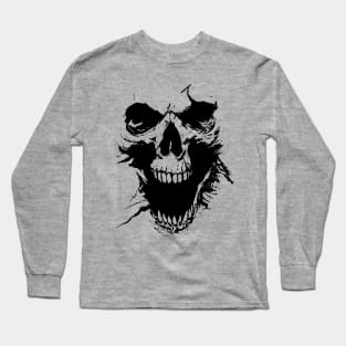 Screaming Skull Long Sleeve T-Shirt